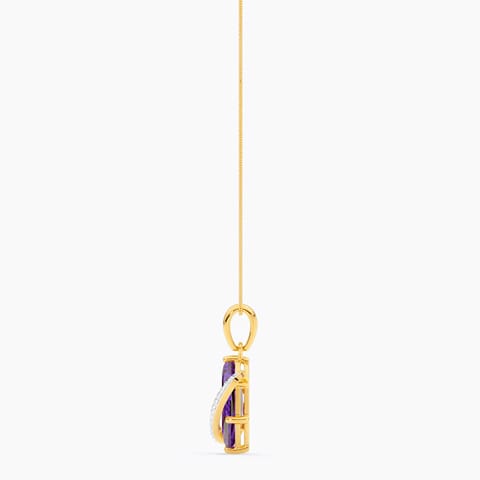 Purple Orbit Gemstone Pendant