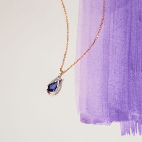 Blue Eclipse Gemstone Pendant