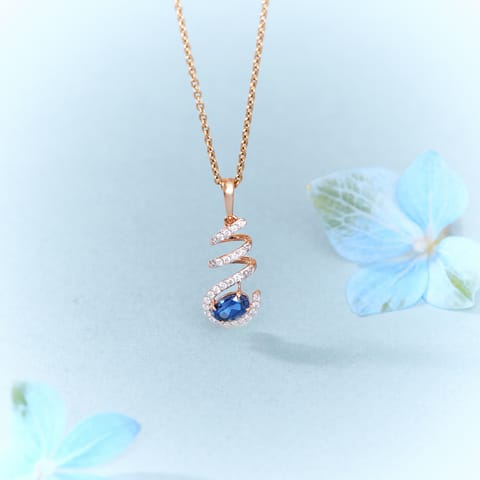 Sapphire Zig Zag Gemstone Pendant Sapphire Zig Zag Gemstone Pendant