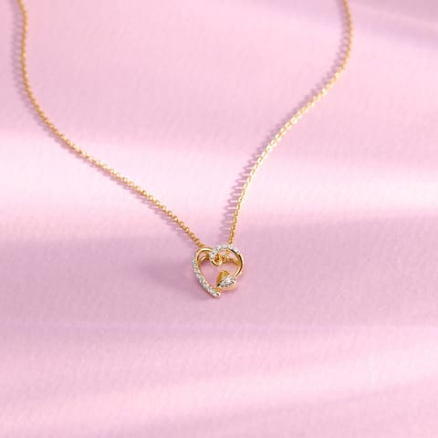 Alluring Hearts Diamond Pendant