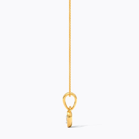 Flare Heart Diamond Pendant