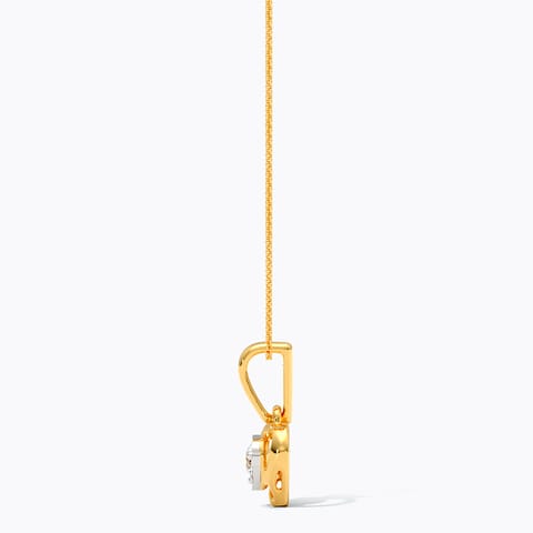 Heart Frame Diamond Pendant