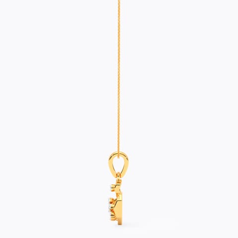 Hexagon Flare Diamond Pendant