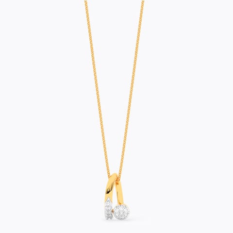 Luminous Twist Diamond Pendant