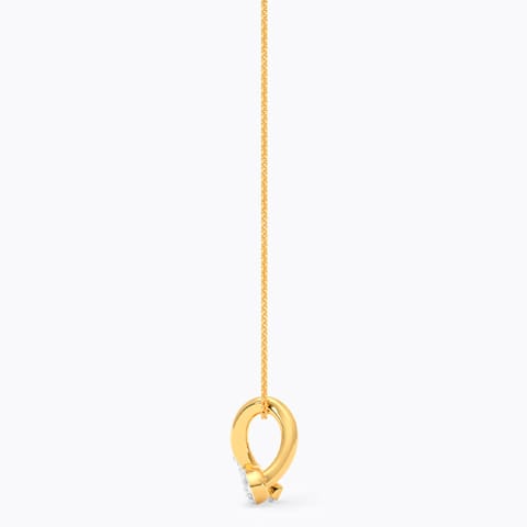Luminous Twist Diamond Pendant