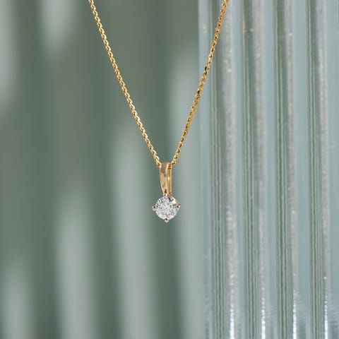 Sparkling Single Stone Diamond Pendant Sparkling Single Stone Diamond Pendant