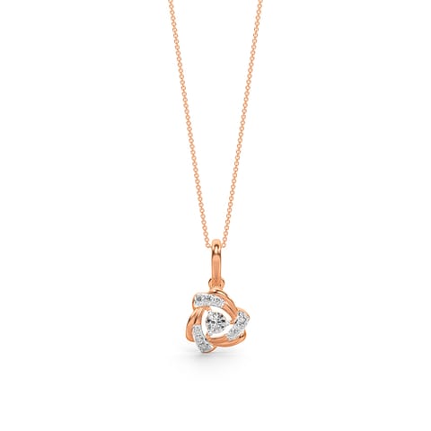 Swirly Shine Diamond Pendant