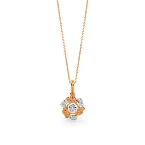 Meandering Glint Diamond Pendant