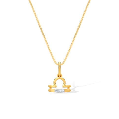 Libra 9KT Zodiac Diamond Pendant Libra 9KT Zodiac Diamond Pendant