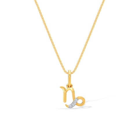 Capricorn 9KT Zodiac Diamond Pendant Capricorn 9KT Zodiac Diamond Pendant