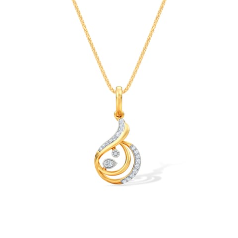 Radiant Curve Diamond Pendant Radiant Curve Diamond Pendant