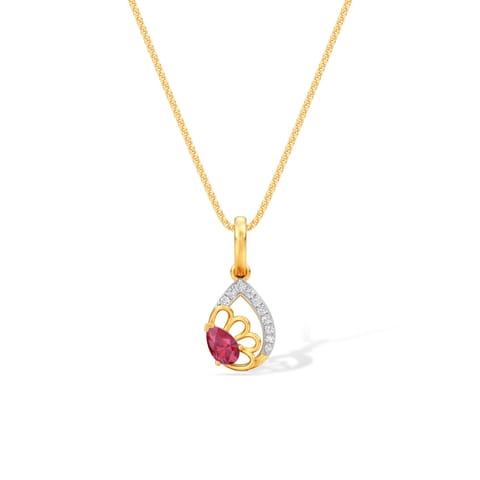 Pear Petals 9KT Gemstone Pendant Pear Petals 9KT Gemstone Pendant