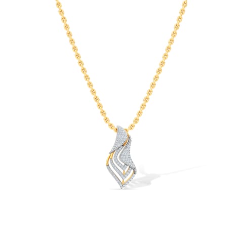 Curved Mesh Diamond Pendant Curved Mesh Diamond Pendant