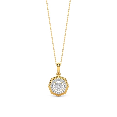 Textured Flare Diamond Pendant Textured Flare Diamond Pendant