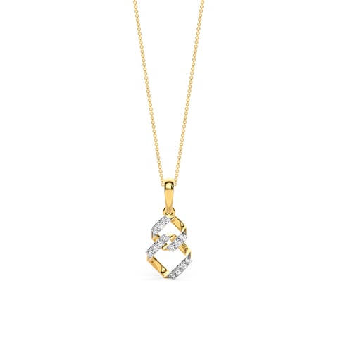 Intertwine Quad Diamond Pendant