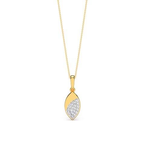 Marquise Flare Diamond Pendant