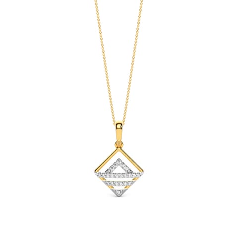 Striking Square Diamond Pendant Striking Square Diamond Pendant