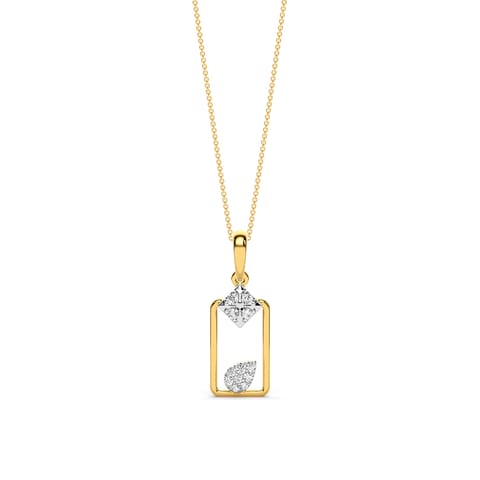 Recatngle Chase Diamond Pendant Recatngle Chase Diamond Pendant