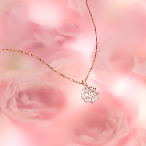 Gleaming Rose Diamond Pendant Gleaming Rose Diamond Pendant