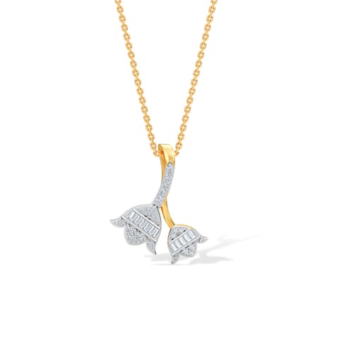 Tulip Baguette Diamond Pendant Tulip Baguette Diamond Pendant