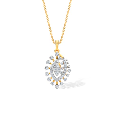 Swirly Marquise Diamond Pendant Swirly Marquise Diamond Pendant