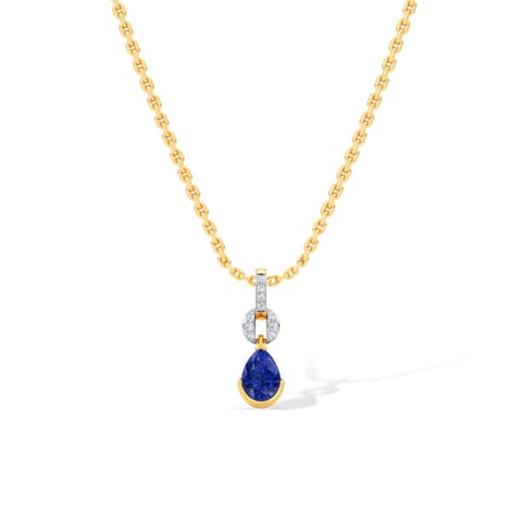 Neelam Pear Gemstone Pendant