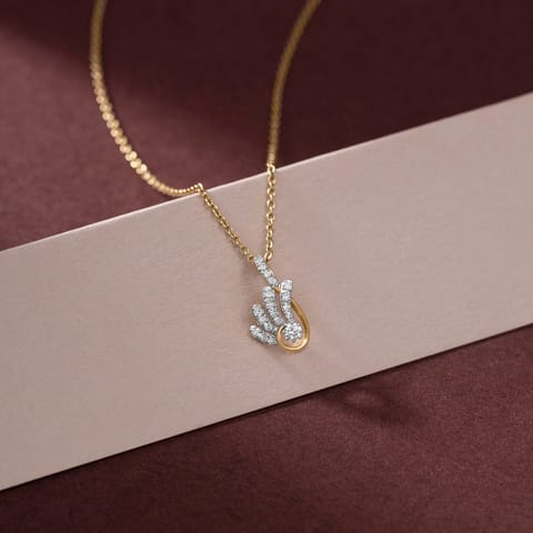 Feather Crest Diamond Pendant Feather Crest Diamond Pendant