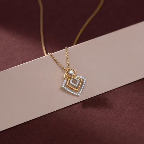Concentric Rhombus Diamond Pendant Concentric Rhombus Diamond Pendant