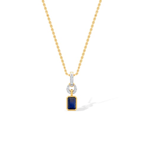 Aqua Blue Link Gemstone Pendant Aqua Blue Link Gemstone Pendant