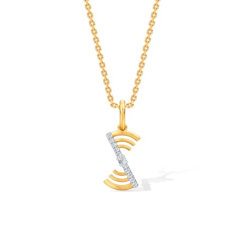 Signal Spark Diamond Pendant