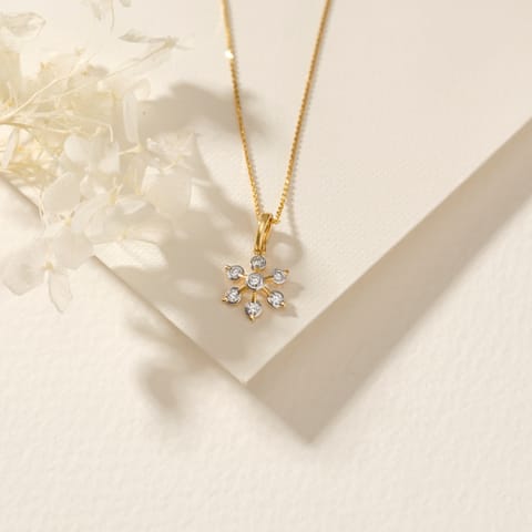 Glinting Seven Diamond Pendant