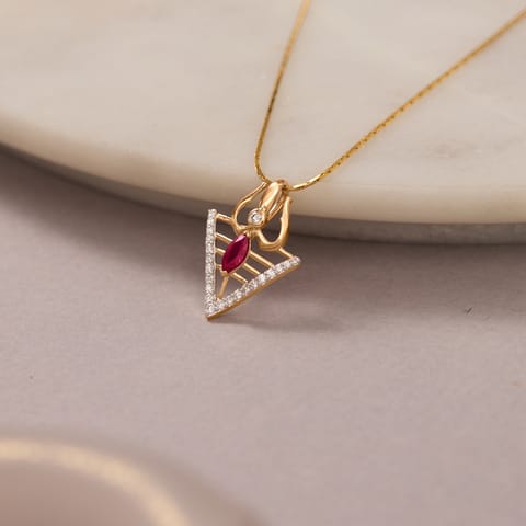Trishul Tilak Gemstone Pendant Trishul Tilak Gemstone Pendant