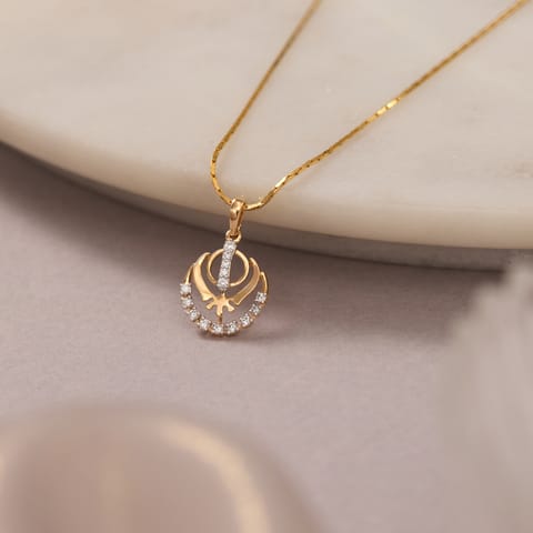 Khanda Diamond Pendant