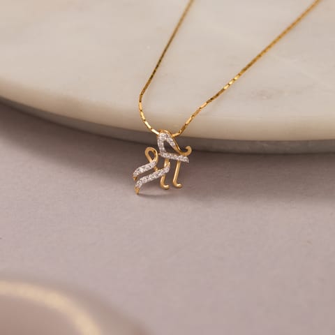 Layered Shree Diamond Pendant