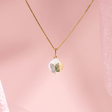 Ivory Butterfy Gemstone Pendant Ivory Butterfy Gemstone Pendant