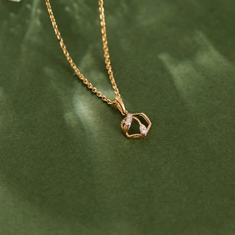 Hexa Spark Diamond Pendant