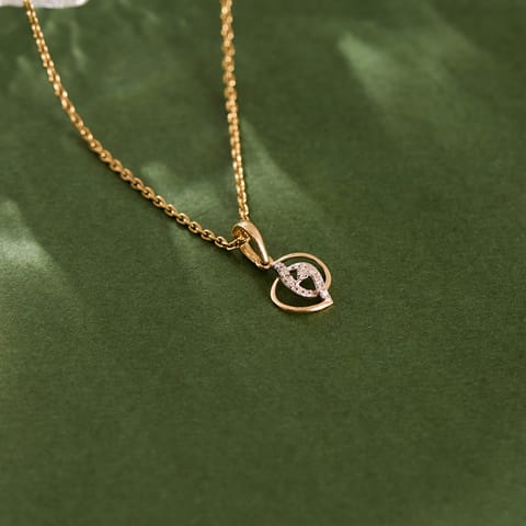 Enclasped Diamond Pendant