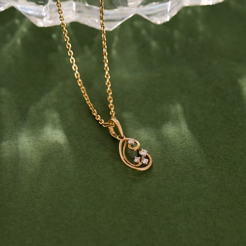Starlight Paisley Diamond Pendant