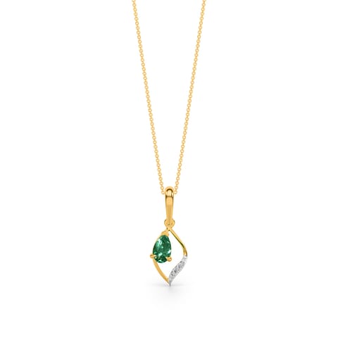 Leaf Frame Gemstone Pendant Leaf Frame Gemstone Pendant