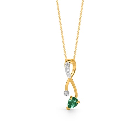 Infinity Emerald Cascade Gemstone Pendant Infinity Emerald Cascade Gemstone Pendant