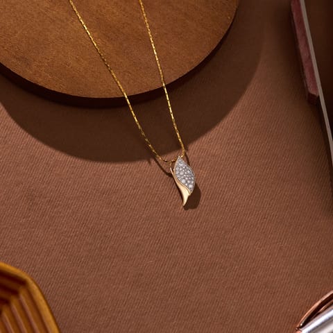 Leaf Pav�iamond Pendant Leaf Pav�iamond Pendant