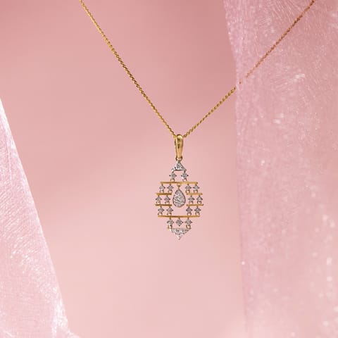 Glide Sparkling Diamond Pendant