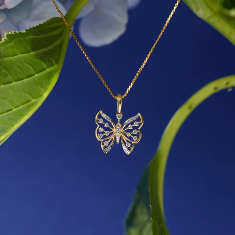Eternal Wings Diamond Pendant
