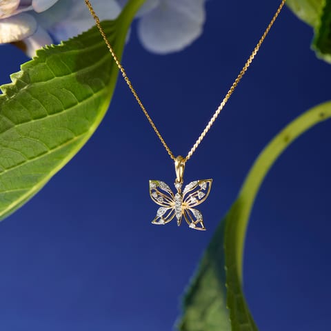 Eternal Flutter Diamond Pendant
