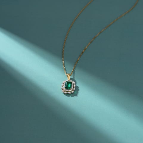 Gilded Green Gemstone Pendant Gilded Green Gemstone Pendant