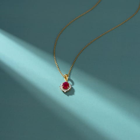 Red Luminary Gemstone Pendant
