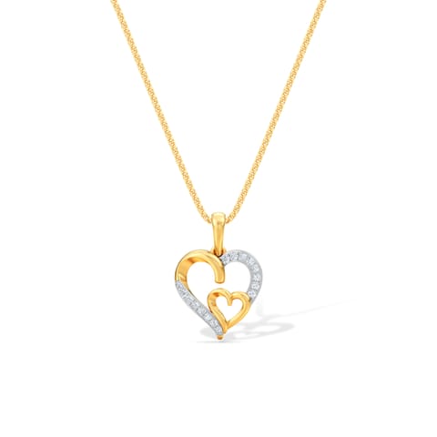 Dual Heart Diamond Pendant Dual Heart Diamond Pendant