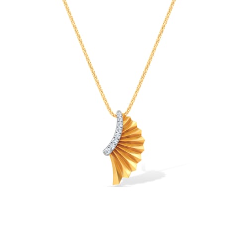 Graceful Folds Diamond Pendant Graceful Folds Diamond Pendant