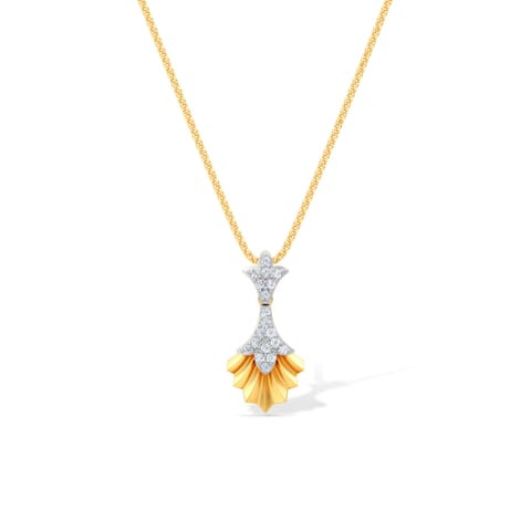 Radiant Folds Diamond Pendant