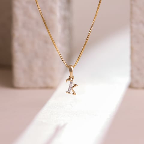Alphabet K Diamond Pendant Alphabet K Diamond Pendant